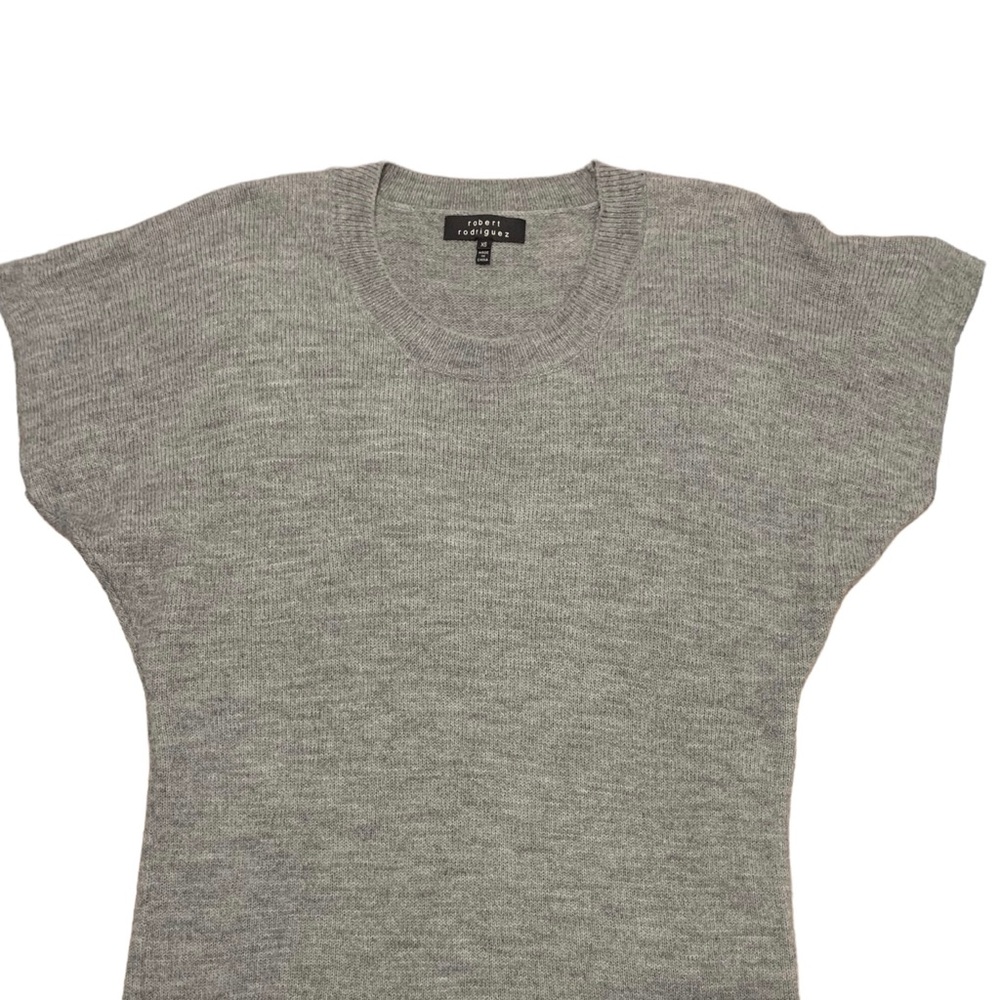 Robert Rodriguez Wool Blend Tunic Sweater Gray